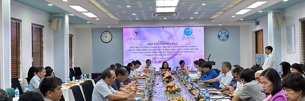 Hội thảo khoa học “Phát huy vai trò của đội ngũ trí thức thành phố Hải Phòng trong thực hiện các đột phá về khoa học, công nghệ, đổi mới sáng tạo và phát triển nguồn nhân lực theo tinh thần Nghị quyết  Đại hội XIV của Đảng”