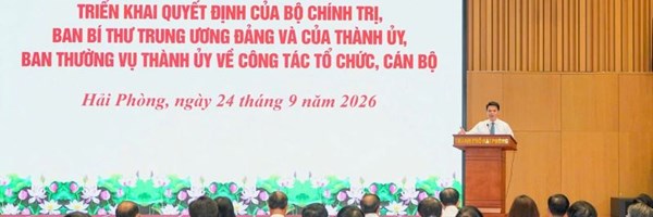 Ban Thường vụ Thành ủy Hải Phòng công bố các quyết định về công tác tổ chức, cán bộ